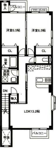 プレジールF・Eの間取り画像