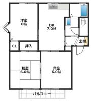 グランデージュ渡辺の間取り画像