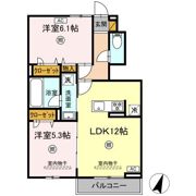 ヒルズ平泉 Cの間取り画像