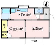 太田貸家の間取り画像