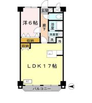 双輪建物第一コーポの間取り画像