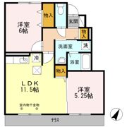 ソレイユ東阿保の間取り画像