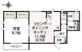 プリマベーラ中瀬の間取り画像