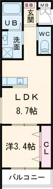 GAZELLE NOAH尼崎次屋の間取り画像
