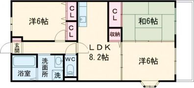 ディーズコートの間取り画像