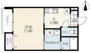 ファインフォレスタ佐賀大前Ⅱの間取り画像