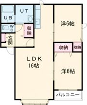 ノースライトⅡの間取り画像