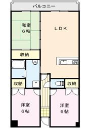 レジデンス河南の間取り画像