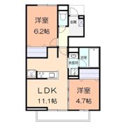 ソレイユ湘南太平台Bの間取り画像