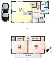 諏訪町SA貸家の間取り画像
