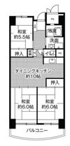 ビレッジハウス香椎浜タワー1号棟の間取り画像