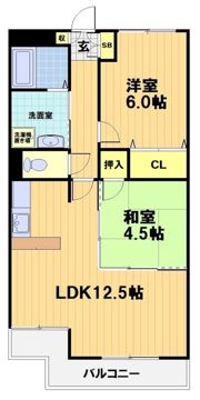 カルム常盤の間取り画像