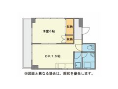 セゾン片野公園前の間取り画像