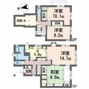 田村邸貸家の間取り画像