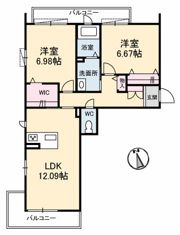 サンハイツ雅洋の間取り画像