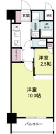 レジディア神戸三宮プレイスの間取り画像