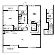 アンプルール リーブル サクラージュⅡの間取り画像