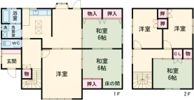 津川貸家の間取り画像