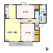 シェリール朝陽 Cの間取り画像