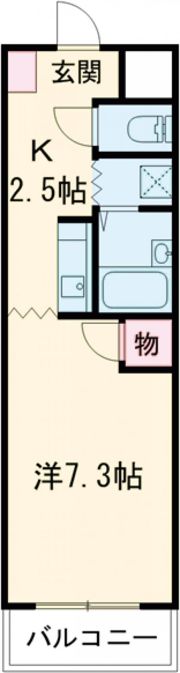 スカイコート大和の間取り画像