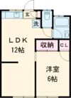 富士見ハウスA棟の間取り画像