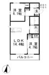 ビューティフル Ⅰの間取り画像