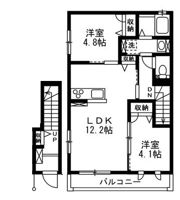 笹沖ハイムⅠの間取り画像