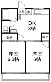 グリーンハイツBの間取り画像