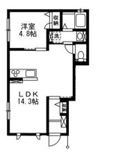笹沖ハイムⅠの間取り画像