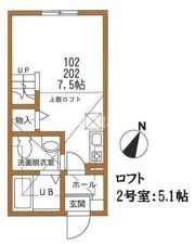 アジュール鶴見の間取り画像