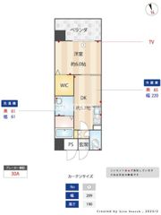 ニューガイアリルーム九大病院前№66の間取り画像