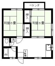 神場アパートの間取り画像