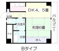 グランドール大和町の間取り画像