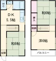 メゾンソレイユの間取り画像