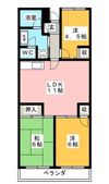 ベルドミール小田原の間取り画像