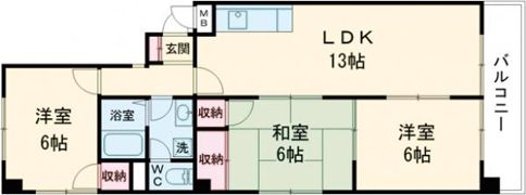 メゾン富士の間取り画像
