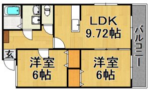 フェリスタ香椎の間取り画像