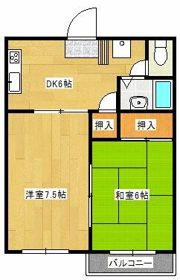 サニーハイツわし崎Aの間取り画像