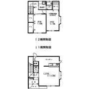 シカノテラスハウスの間取り画像