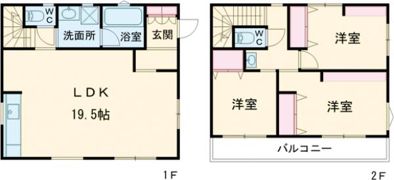 中村1丁目戸建の間取り画像