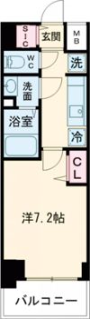 GENOVIA神戸湊川公園の間取り画像