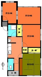 新屋貸家の間取り画像