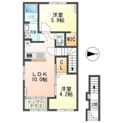 仮）日立市水木町2丁目新築アパートの間取り画像