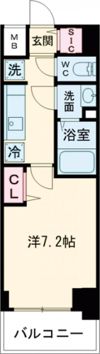 GENOVIA神戸湊川公園の間取り画像