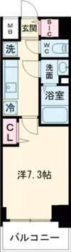 GENOVIA神戸湊川公園の間取り画像
