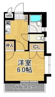 シティハイム愛宕の間取り画像