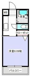 レジデンスオガタの間取り画像