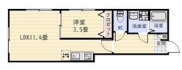you cort higashitaniyamaの間取り画像