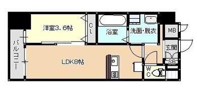 アヴァンティ銀天町の間取り画像