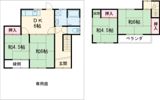 西蒲田一戸建の間取り画像